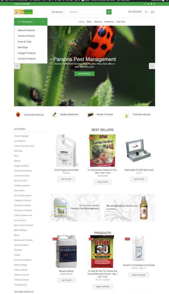 parsons pest
